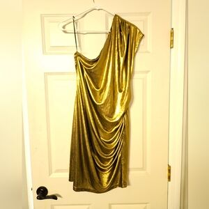 One Sleeve Mini Dress